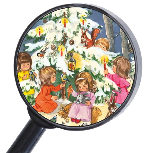 Nostalgisk adventskalender med luker