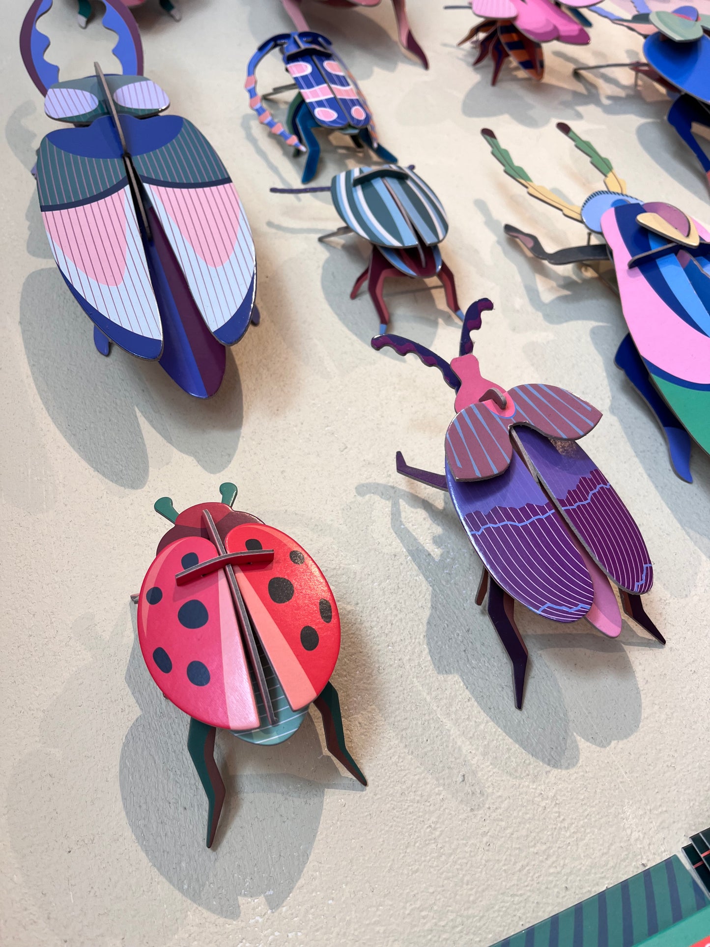 Veggdekor liten, bille - Coccinelle Rouge