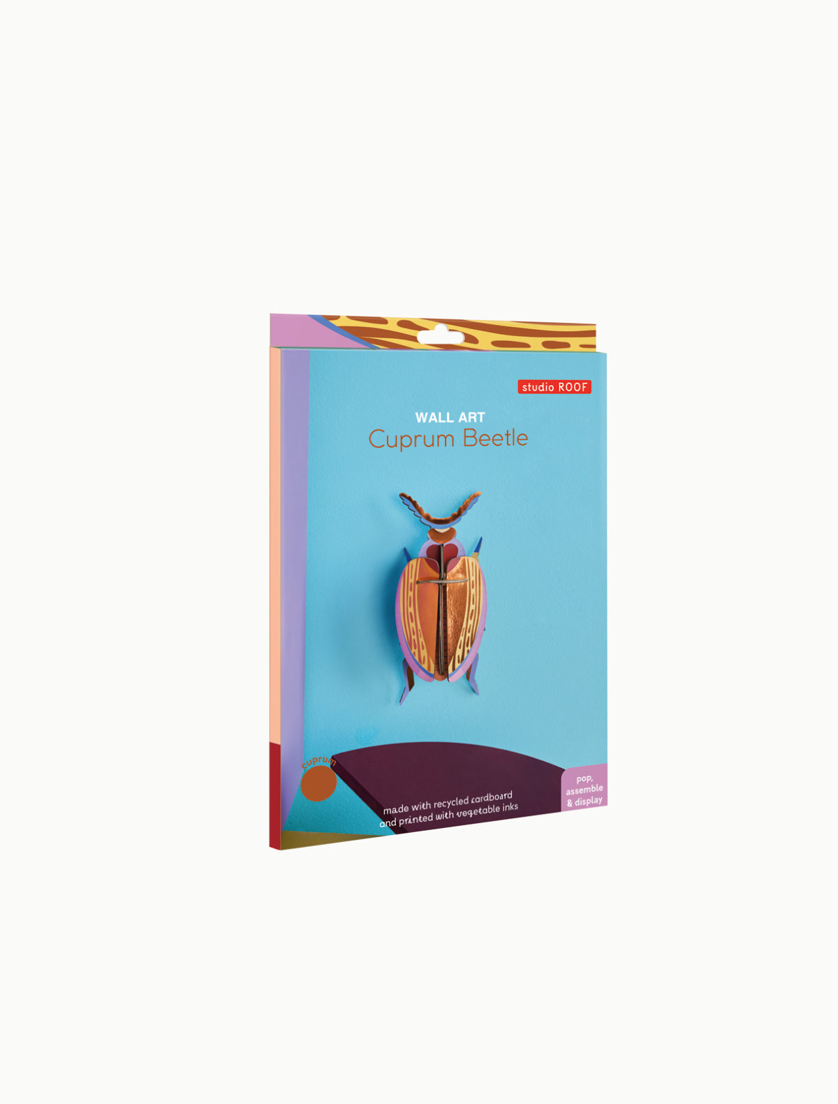 Veggdekor metallisk bille, Cuprum beetle