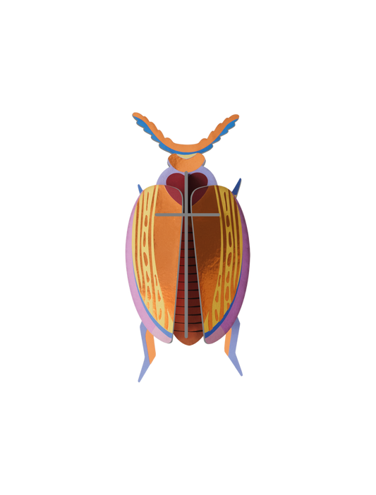 Veggdekor metallisk bille, Cuprum beetle