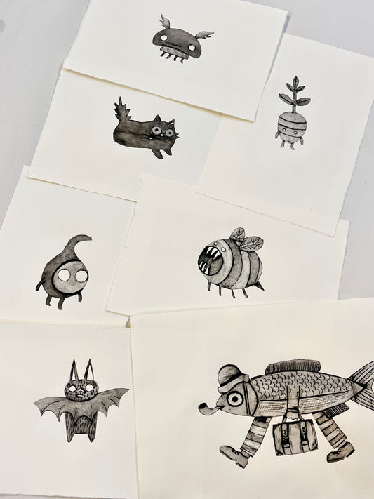 Grafikk, lite dyptrykk - «spire»