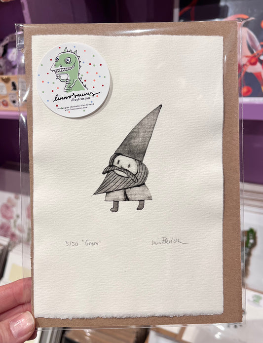 Grafikk, lite dyptrykk - «gnom»