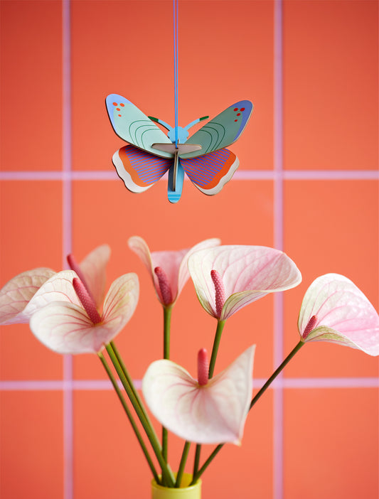 3D-ornament med oppheng - sommerfugl