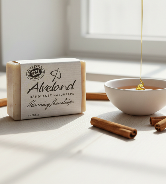 Honning/kanelsåpe fra Alveland