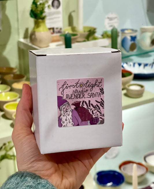 Lavender santa håndlagde duftlys