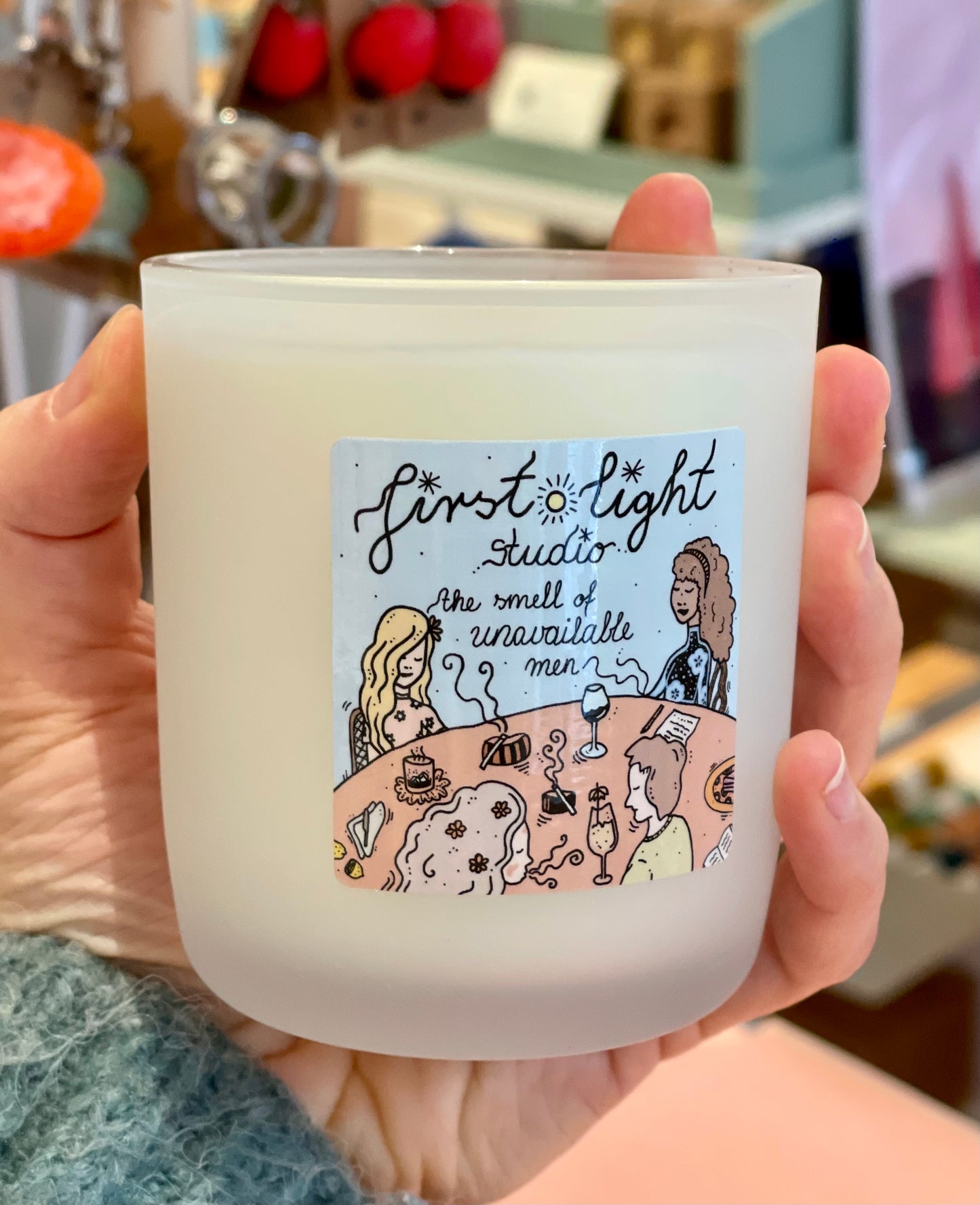 "The smell of unavailable men" håndlagde duftlys