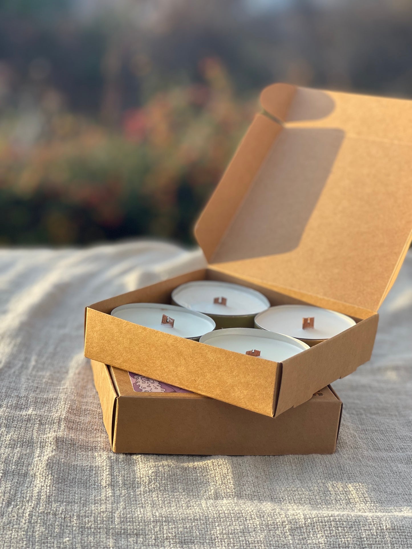 Gavepakke av 4 duftlys