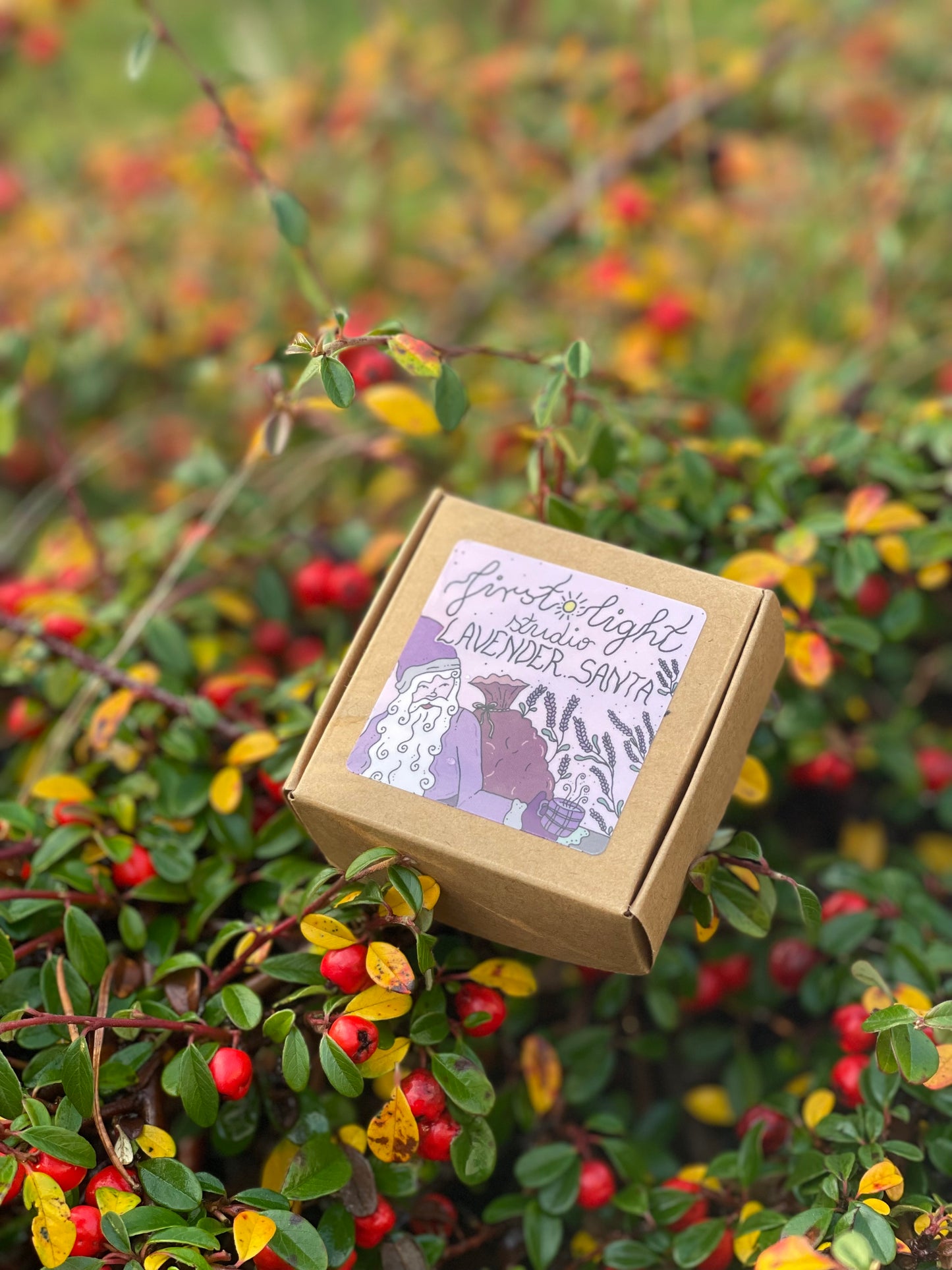 Lavender santa håndlagde duftlys