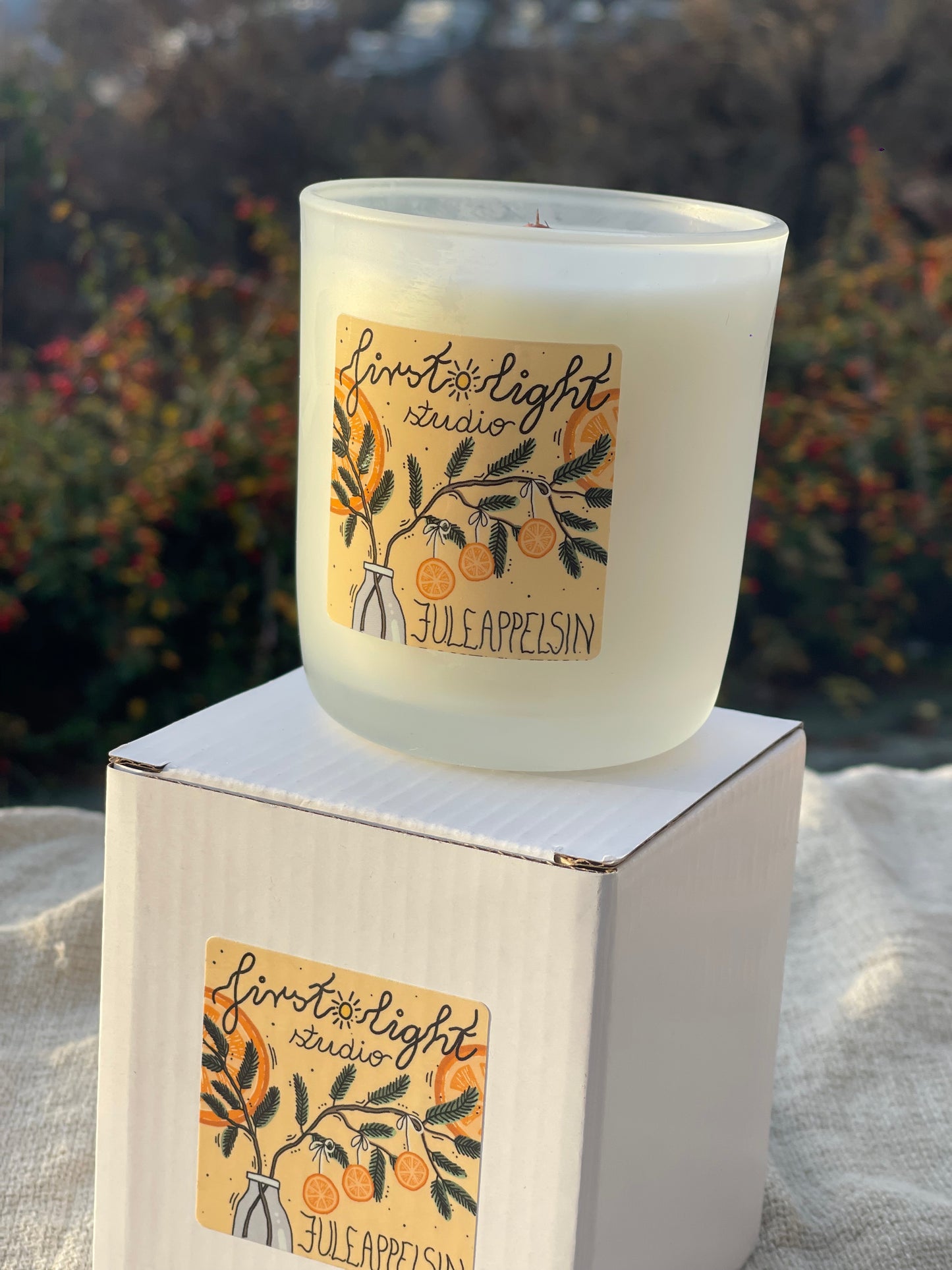 Juleappelsin håndlagde duftlys