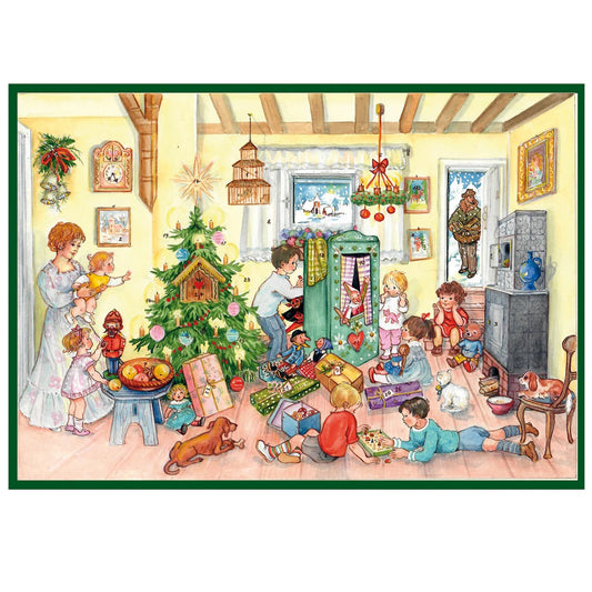 Nostalgisk adventskalender med luker