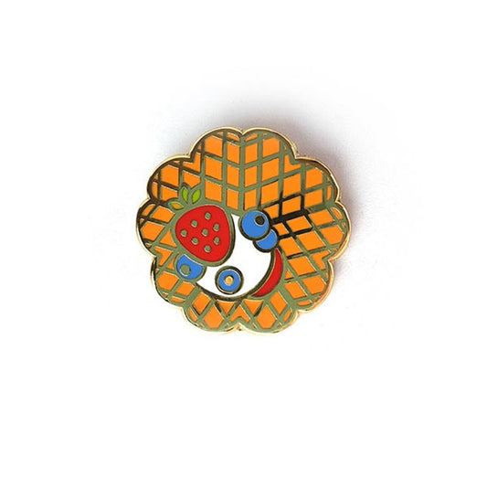 Pin, Vaffel med bær og krem