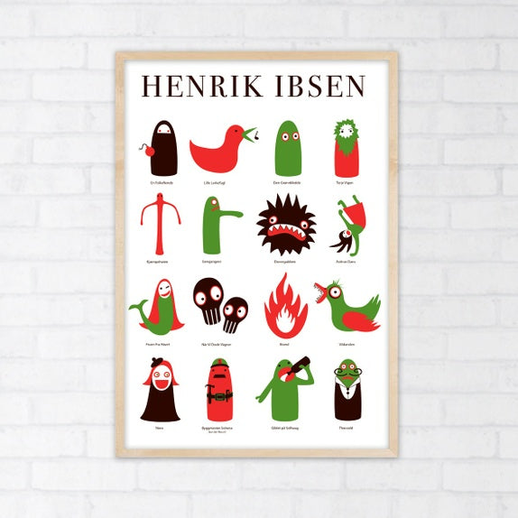 Trykk, Henrik Ibsen, A3-format