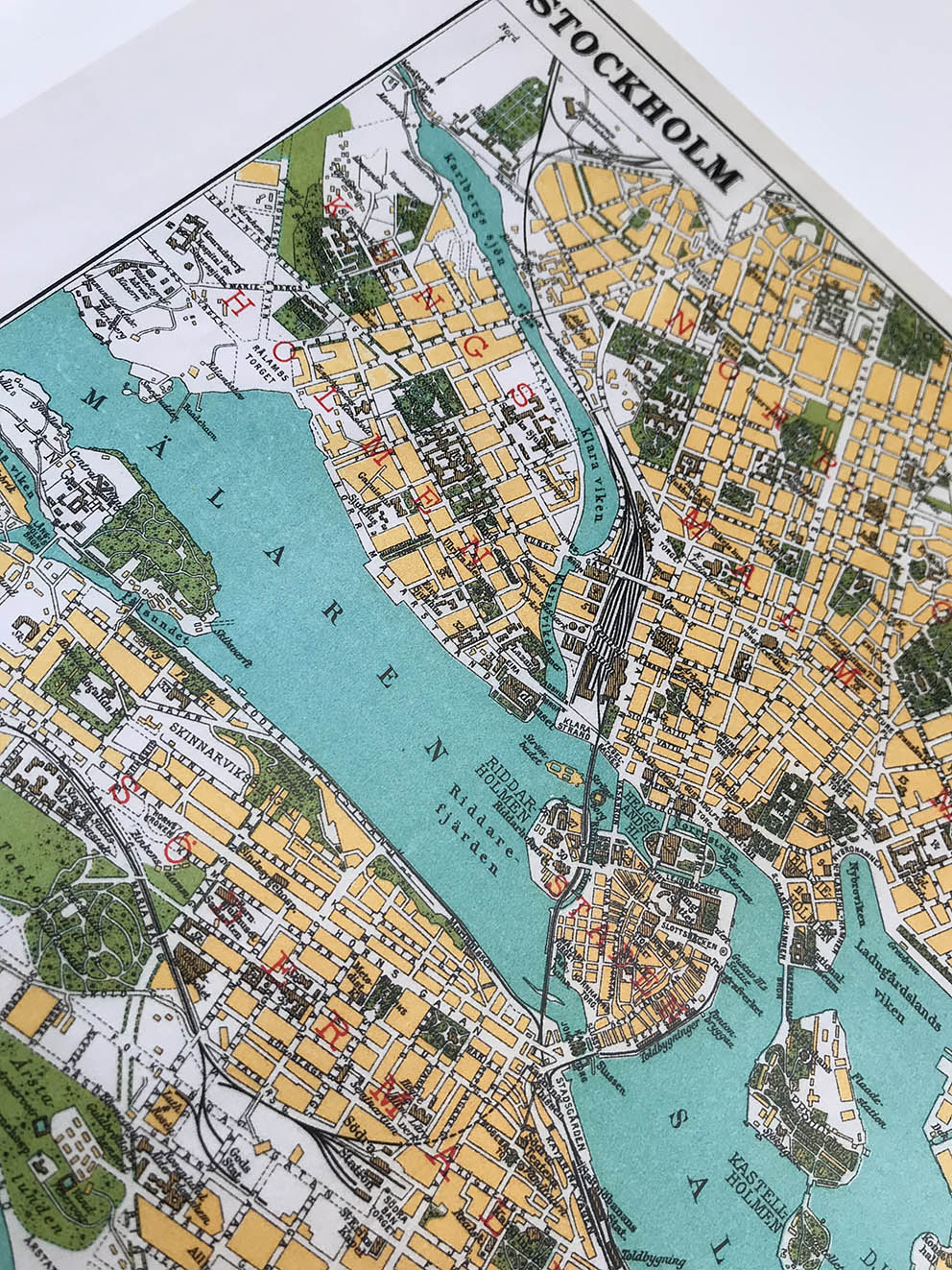 Gammelt kart over Stockholm, kopi