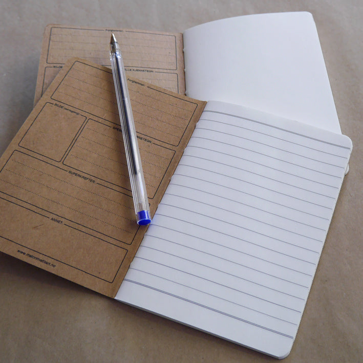 Liten notatbok – "Jeg noterer egentlig ikke. Jeg spionerer på deg"