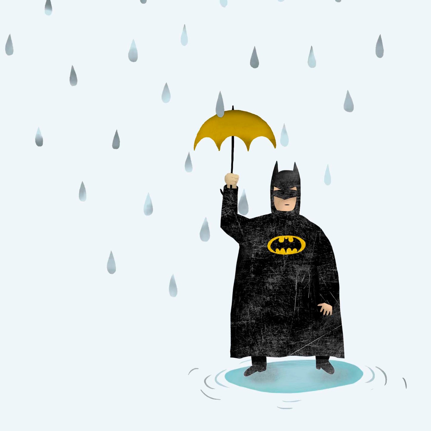 Trykk, Batman i regn, A3-format