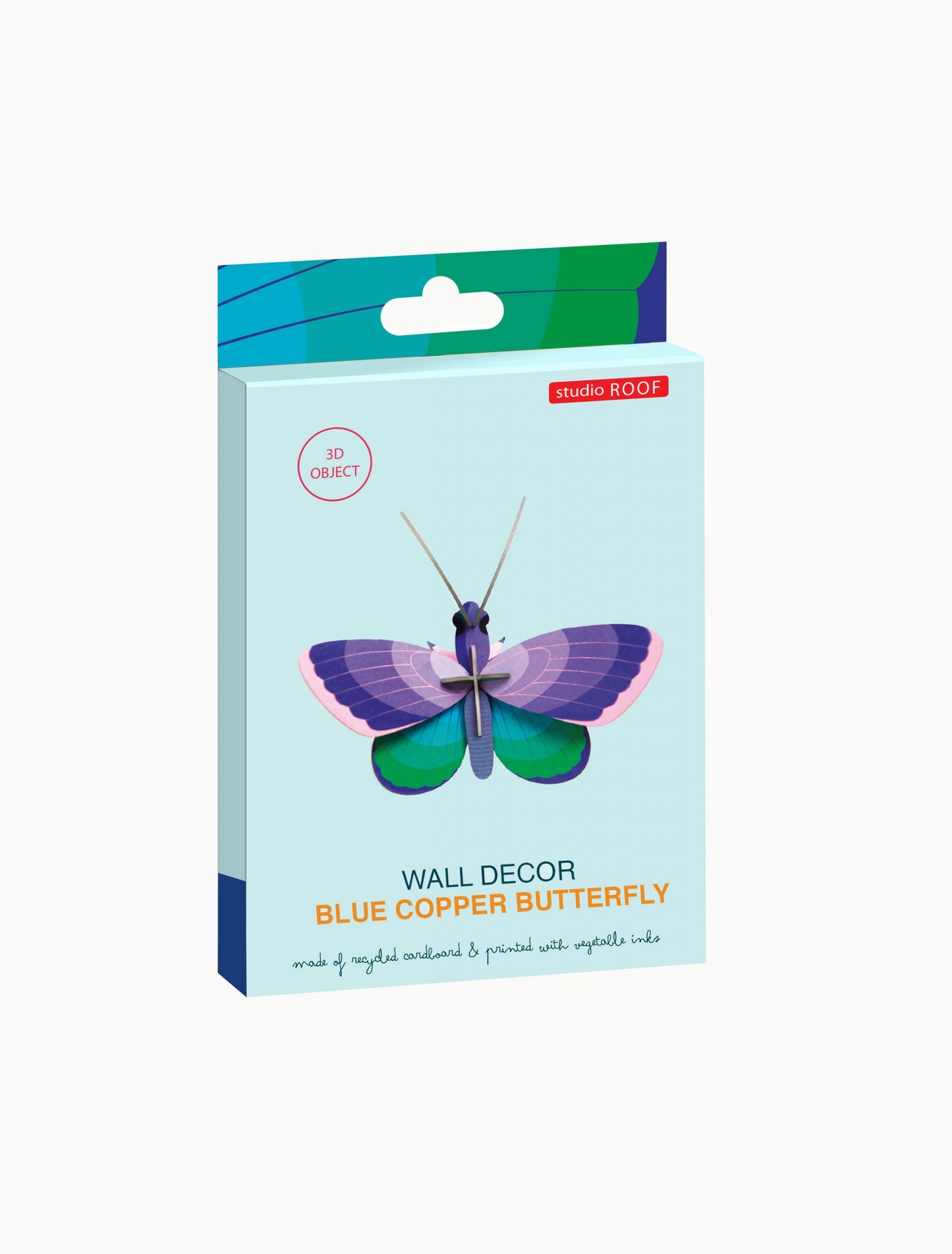 Veggdekor - liten, Blue Copper Butterfly