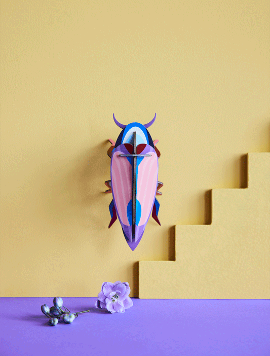 Veggdekor - Liten, Violet Click Beetle