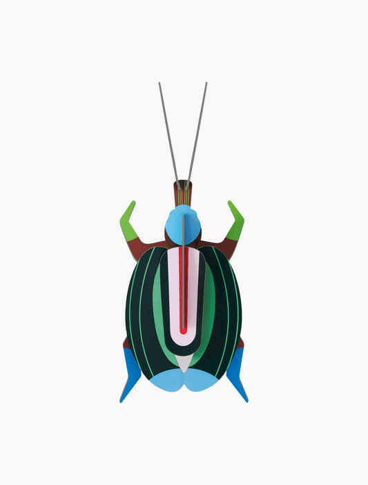 Veggdekor - Liten, Green Fig Beetle