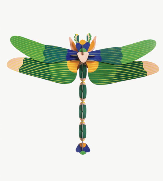 Veggdekor, stor - Giant dragonfly - grønn